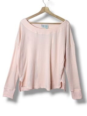 Saturday Sunday Anthropologie Waffle Knit Top Size L NWT